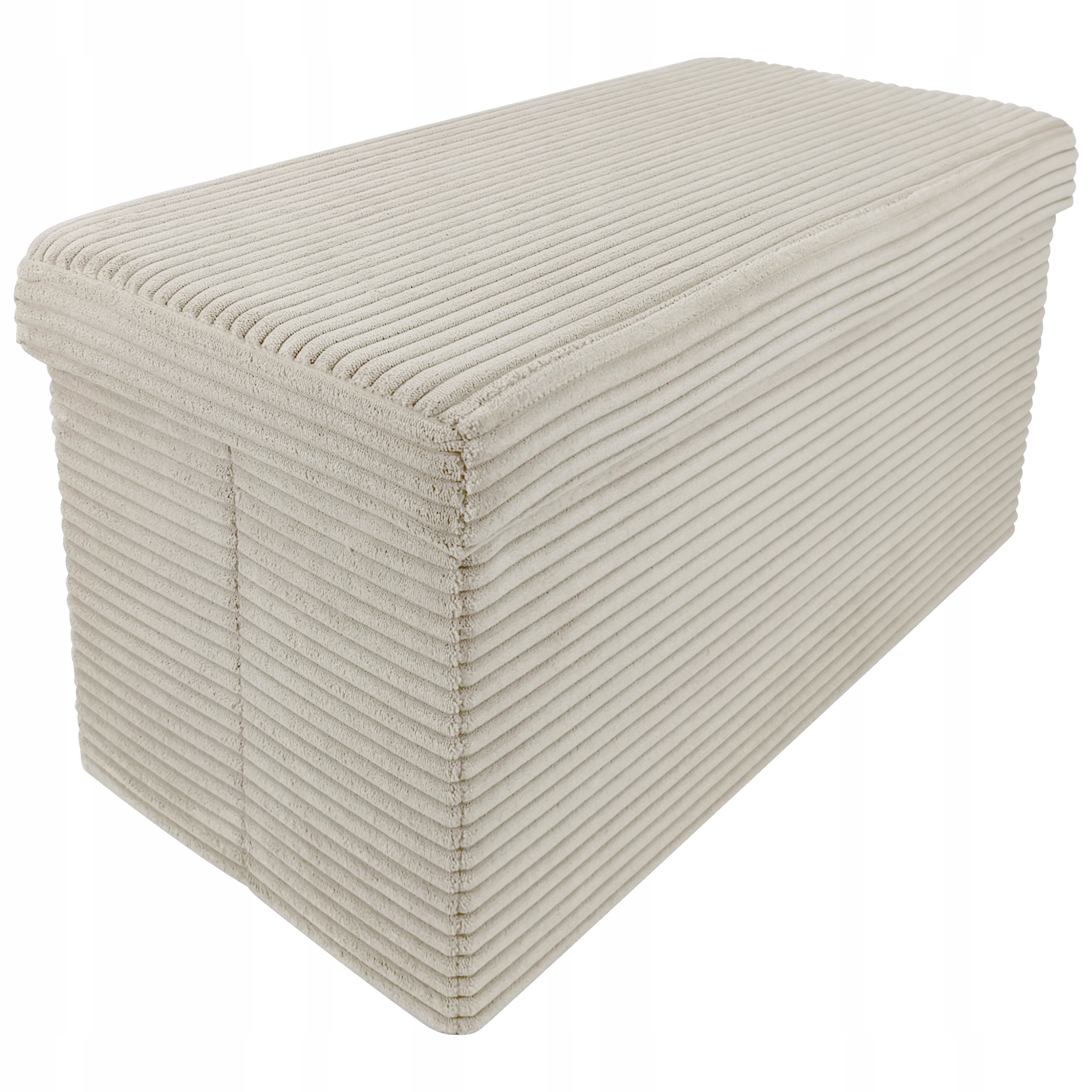 Pufa ze schowkiem siedzisko tapicerowana otwierana elegancka Lampas duo taupe - 2