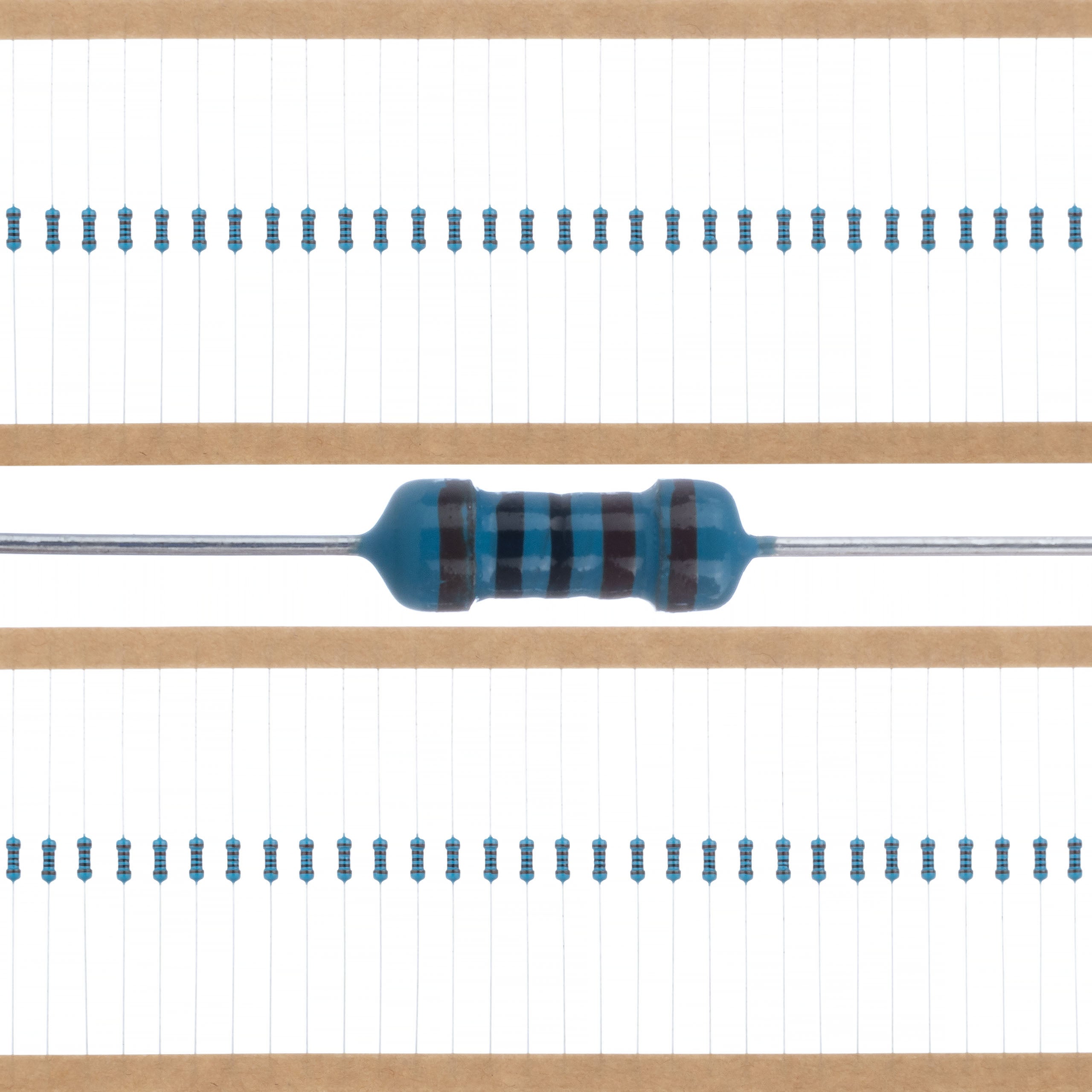 Lot de 100 résistances fixes 4,3 K ohms 1/4 W (0,25 W) Tolérance