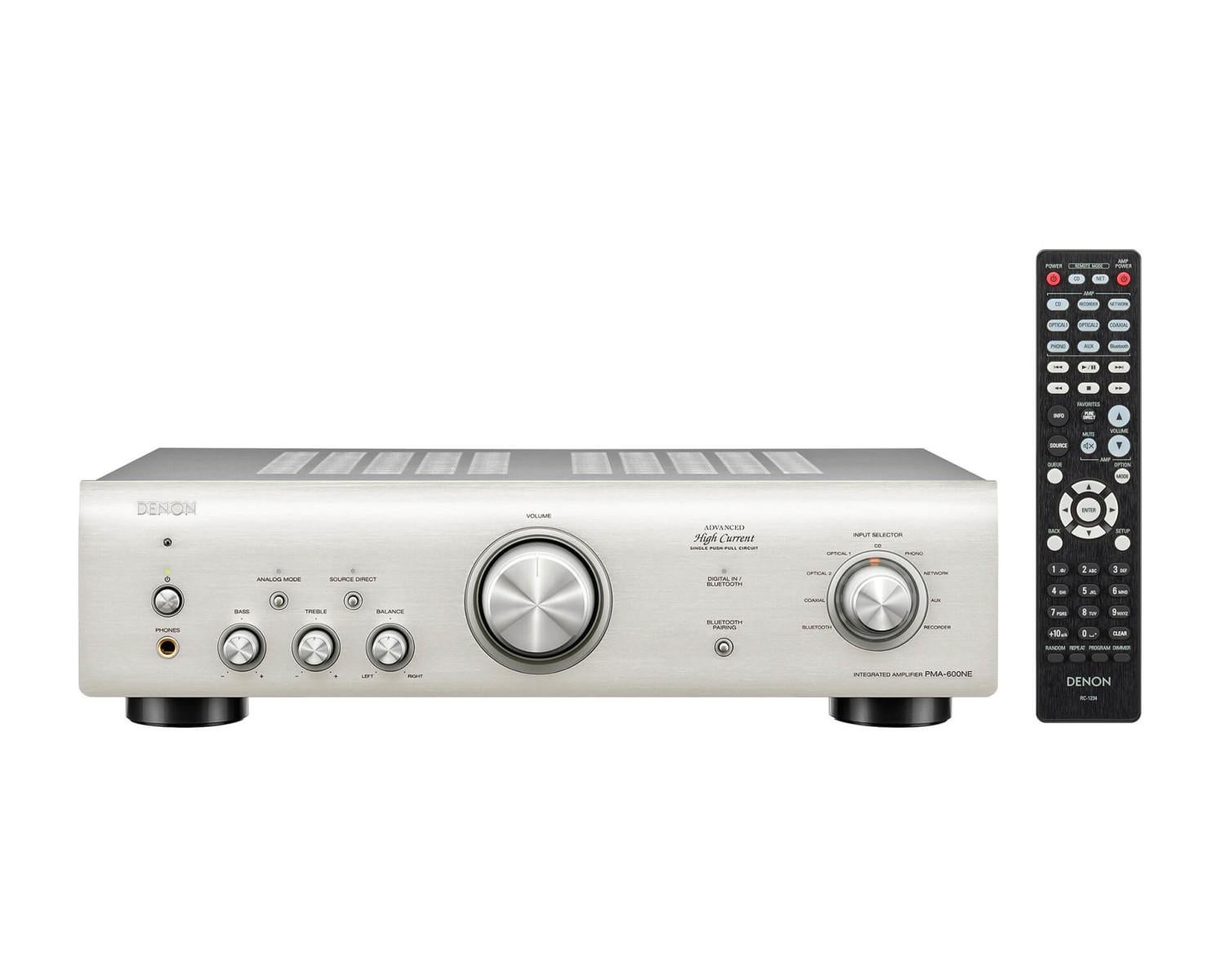 Amplificador HiFi 70W por canal (4 ohmios) 2 DENON PMA 600NE SILVER | Inox