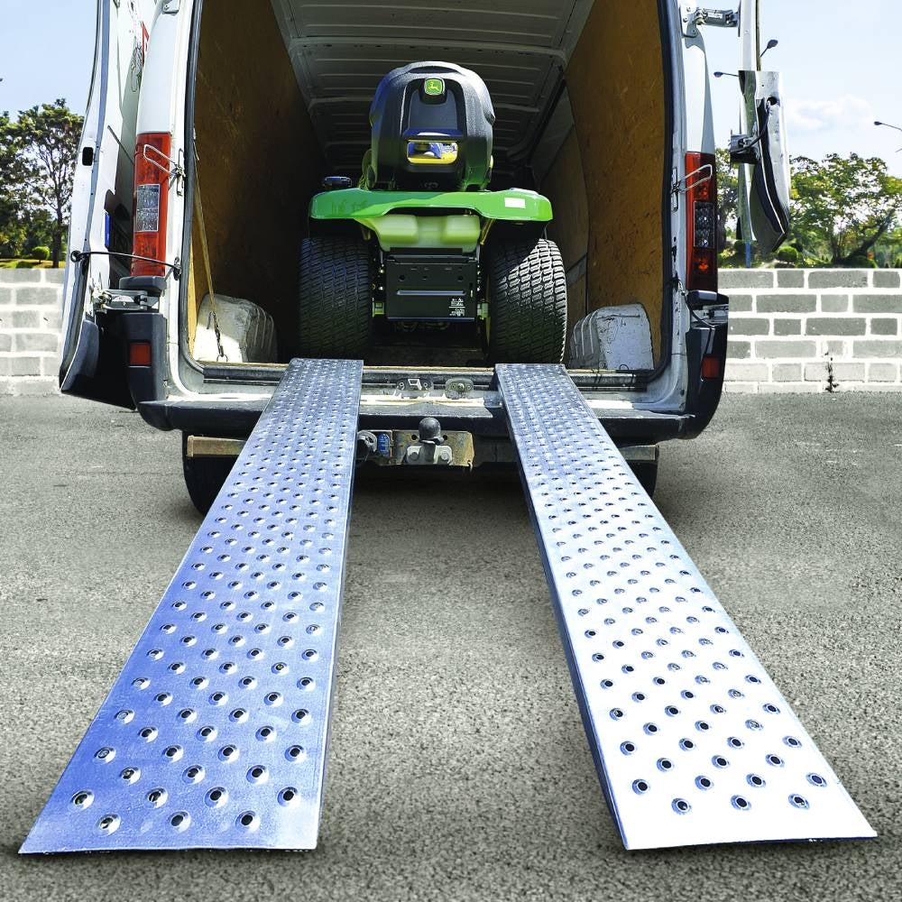 Rampe de chargement X2 en acier - 22,5 x 160 cm - Capacité 200 kg par rampe - 4