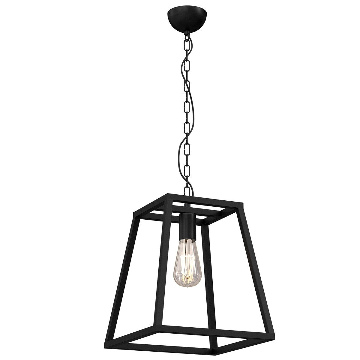 Lampa wisząca Frame czarny matowy 1xE27x15W wym: 80 x 30 x 30 cm metal Luminex