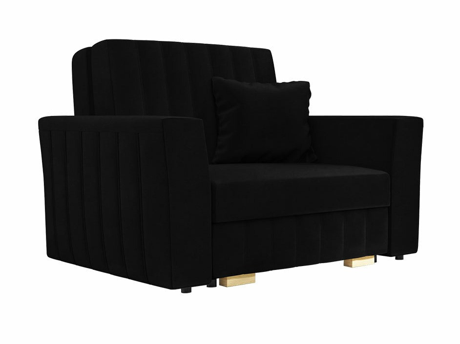 Sillón columbus 135, negro, 85x115x98cm, tapiz, patas: madera, plástico, muebles ya montados