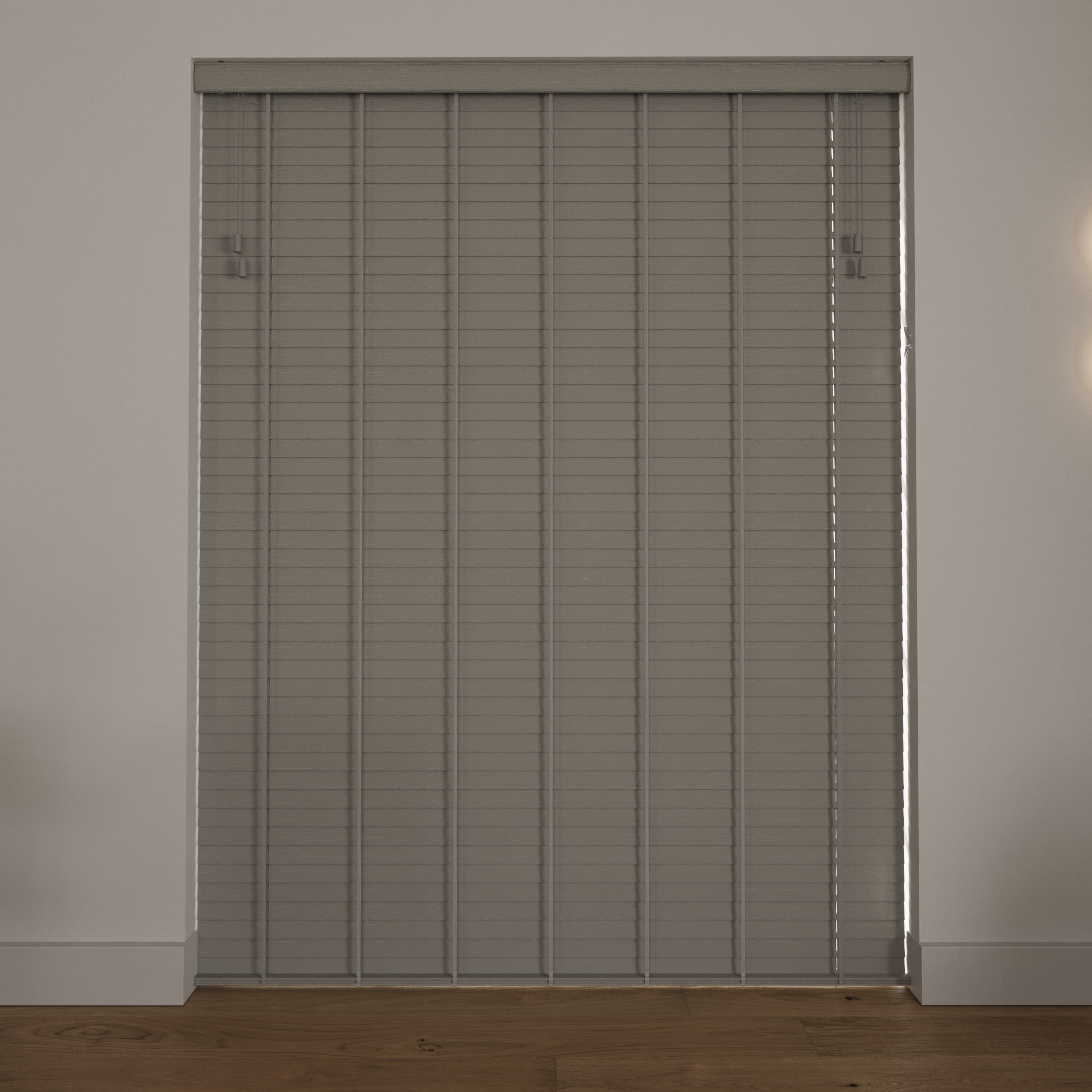 Cocoon stores vénitiens intérieurs en bambou (Gris, 200 x 240 cm) – Design naturel – Lamelles orientables de 50 mm - 4