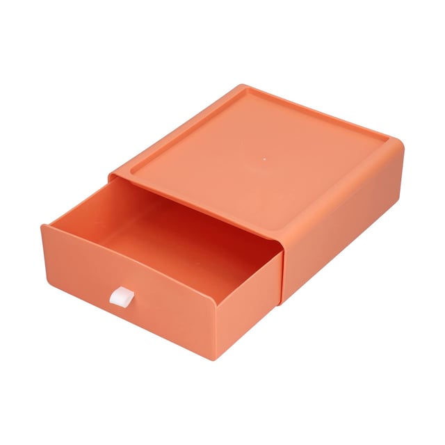 Scatola portaoggetti grande capacità antipolvere quadrata cassetto da scrivania con striscia in silicone per accessori per trucco gioielli can