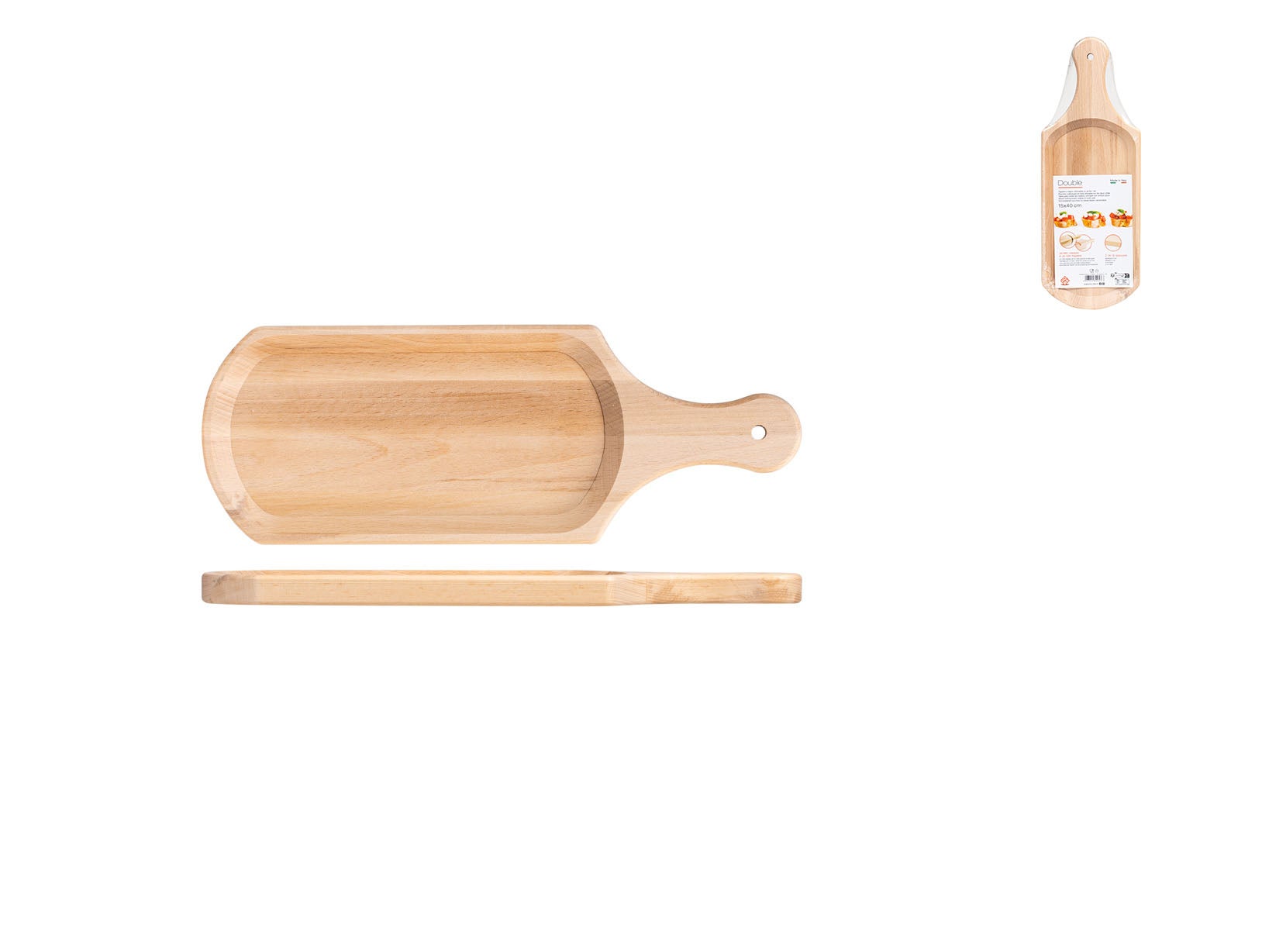 Tagliere Double Face In Legno: Pratico E Versatile Per Cucina, Due Lati Per Diversi Utilizzi - 3