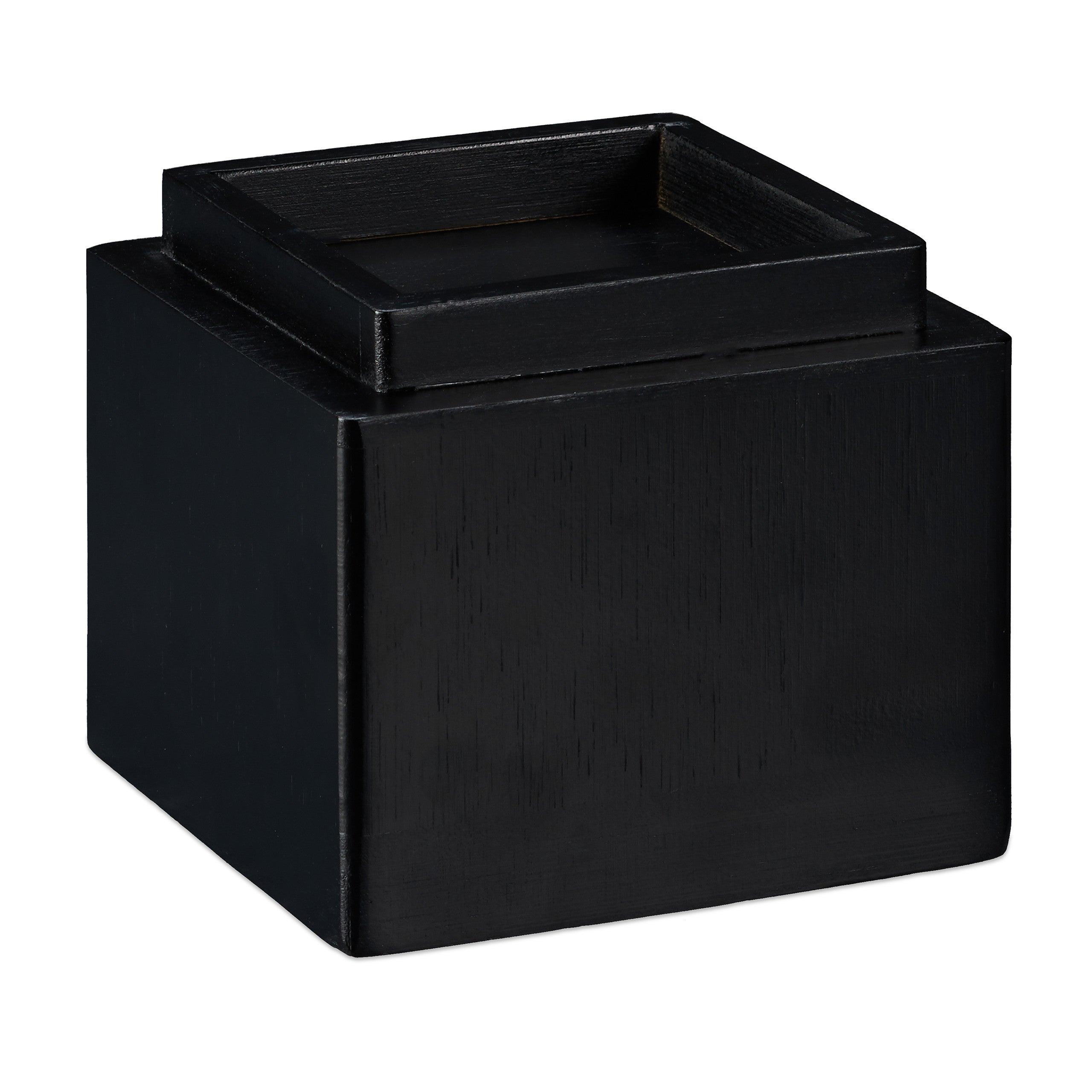 Rehausseurs de meuble en lot de 4, Élévateurs d’env. 8,5 cm, tables, autres meubles, 10x11,5x11,5 cm, noir, Relaxdays - 8