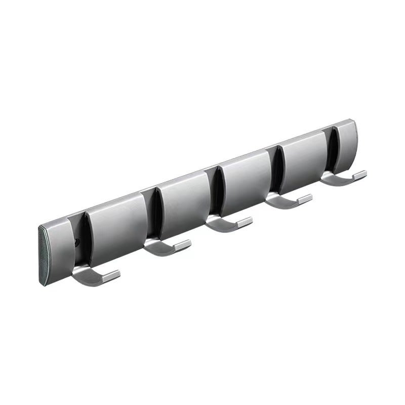 Wieszak ścienny 40 cm 5 Flip – z 5 chowanymi haczykami, metalowy, niklowany