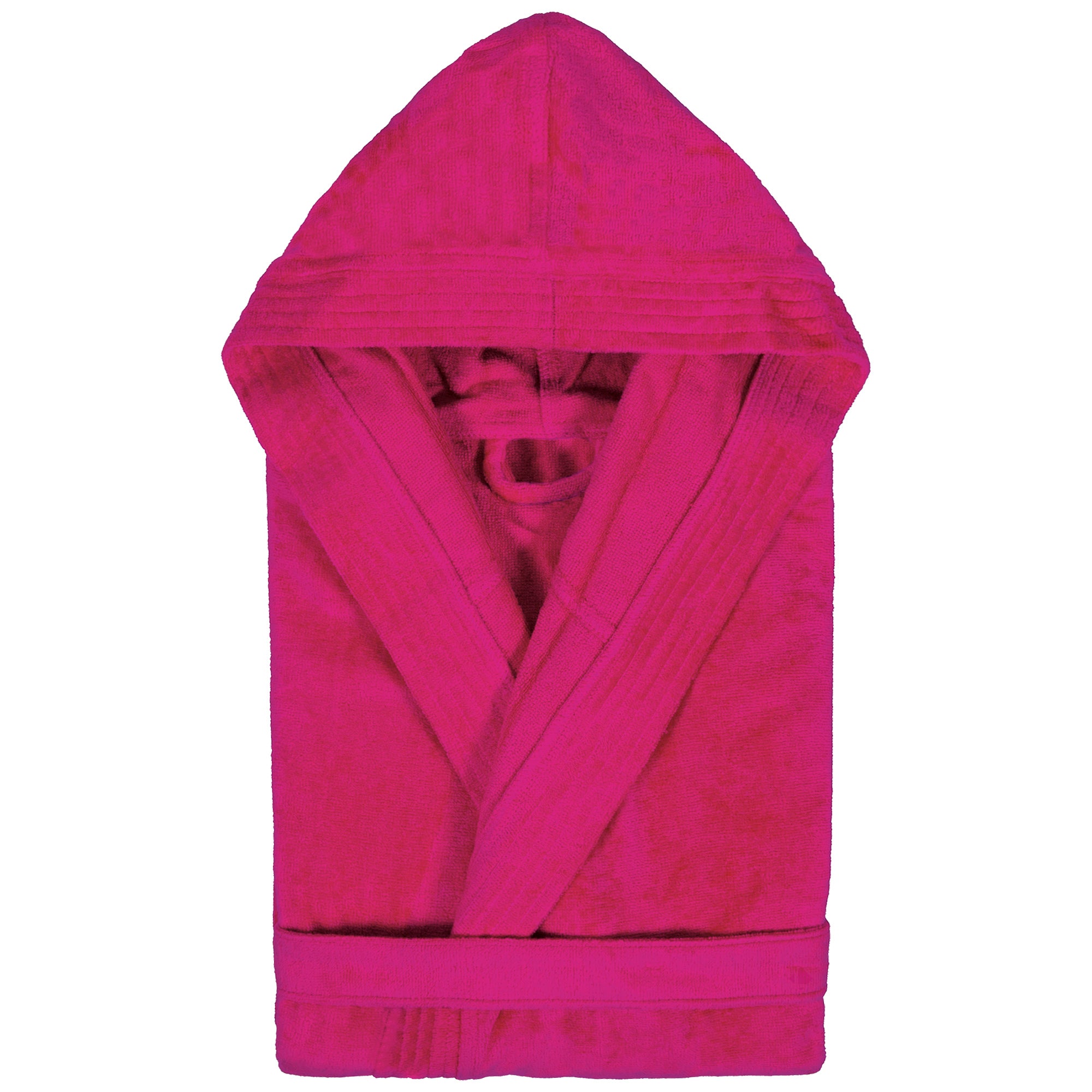 Peignoir Enfant à Capuche Velours Coton - Taille 12 Ans, Couleur Orange - 300 G/m², Poches, Ceinture - Sortie De Bain Douce Et Chaude - 12
