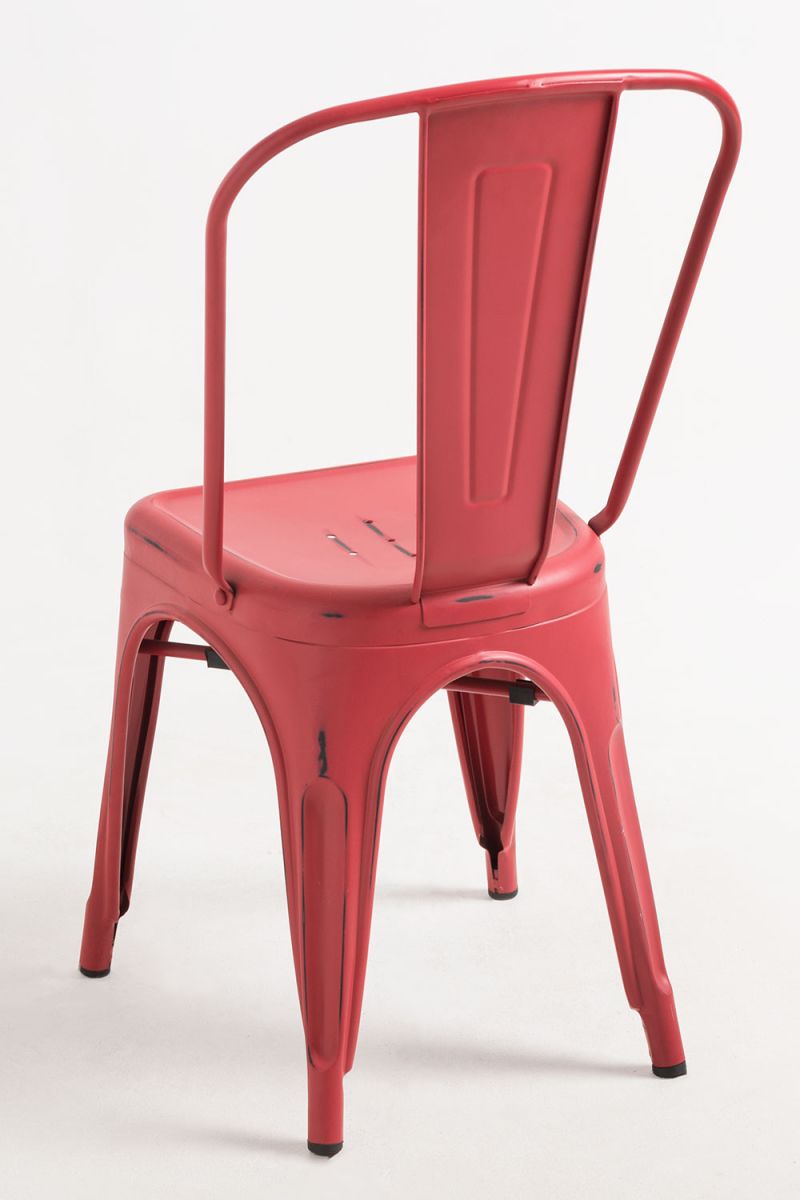 Pack 2 Cadeiras Torix Vintage - Vermelho vintage - 5
