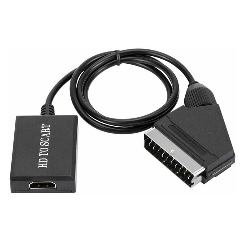 Convertidor de hdmi a euroconector adaptador de audio y video hd 1080p para hdmi a euroconector Sky Box Stb Leroy Merlin