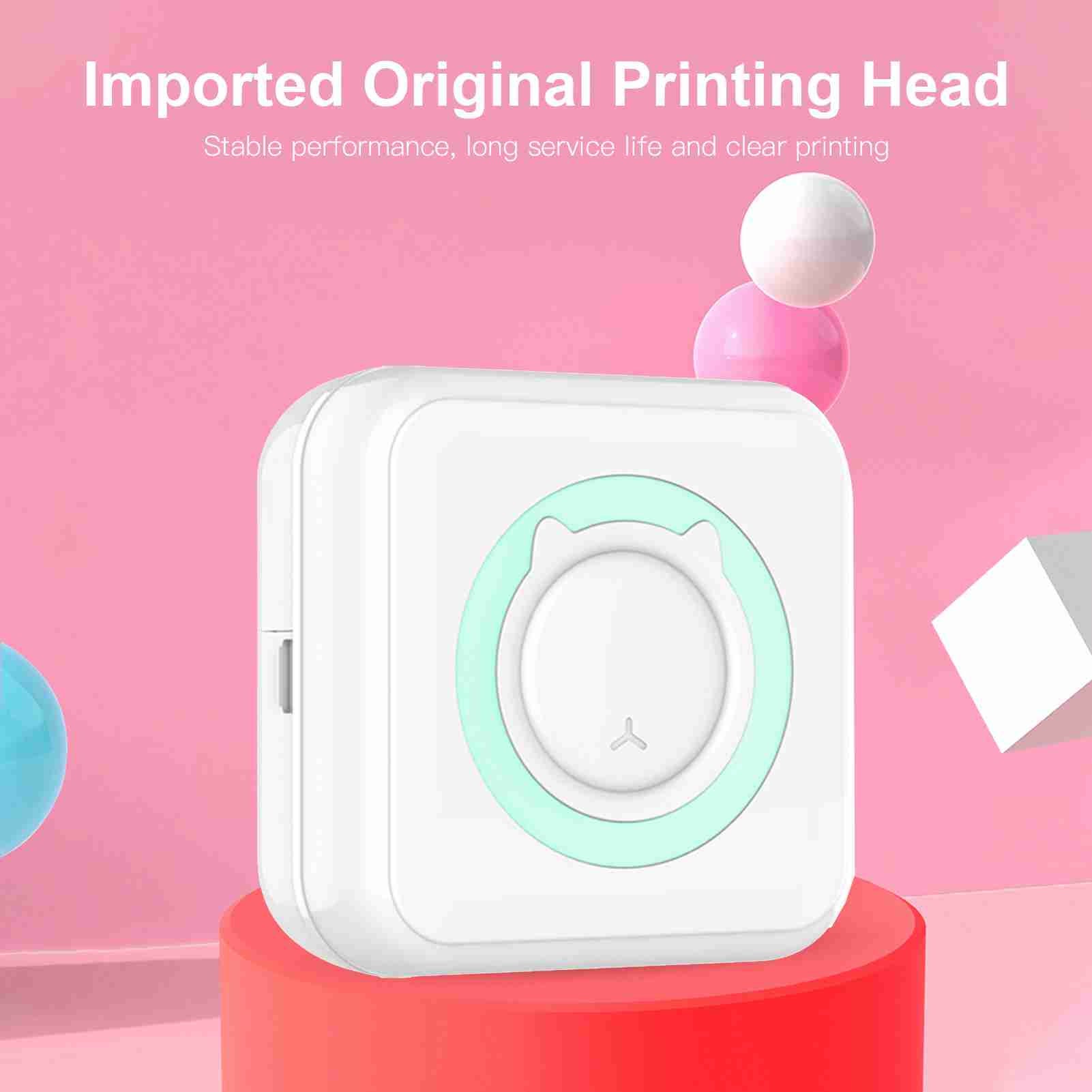 Stampante fotografica all-in-one, mini stampante portatile istantanea wireless, multifunzione, supporta la connessione Bluetooth 57 mm - 2