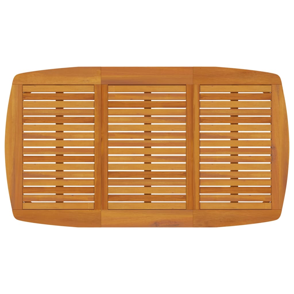 Table de jardin en bois d'acacia massif 160x90x75 cm - 3