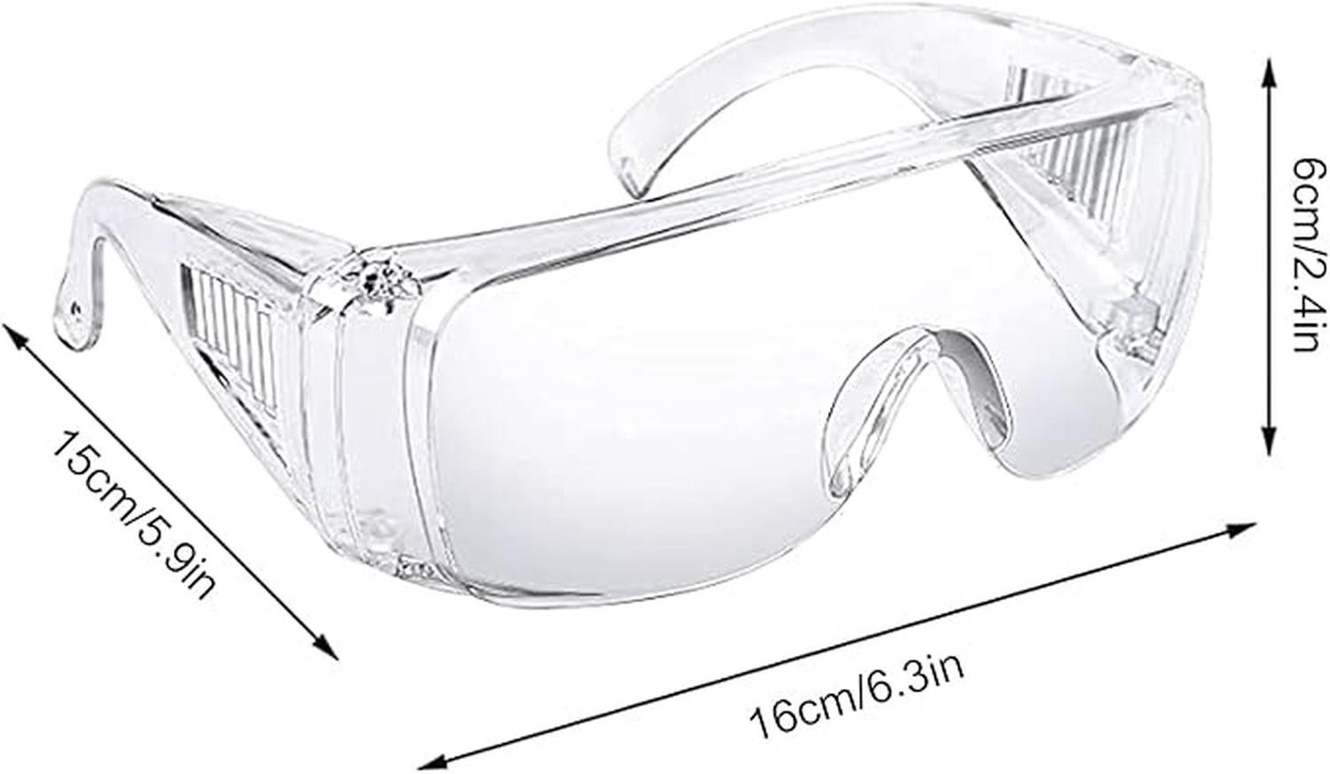 5 PièCes Lunettes SéCurité Contre Gouttelettes Protection Yeux Lunettes Anti-PoussièRe Lunettes SéCurité Transparentes Anti-BuéE - 5