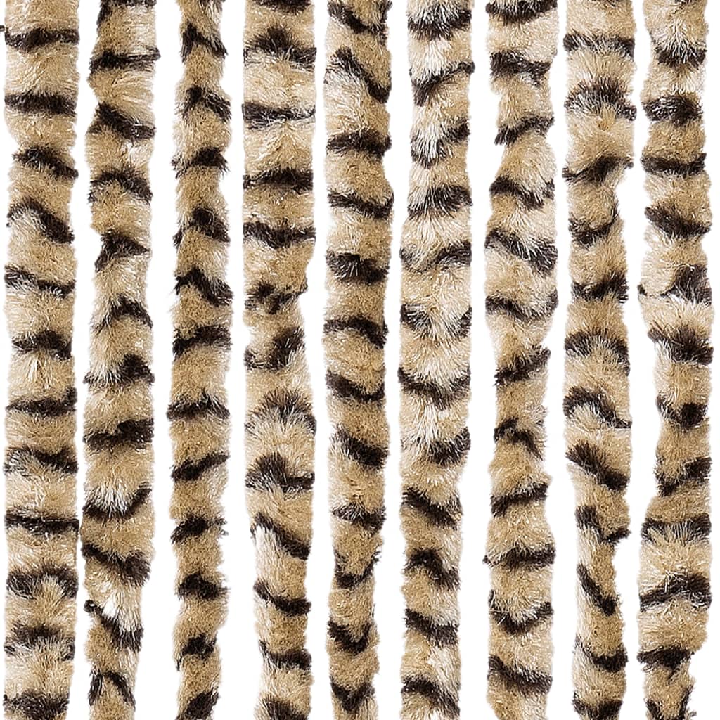 Moustiquaire | Rideau anti-moustique Beige et marron 90x220 cm Chenille CFW27025 - 6