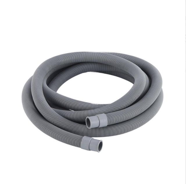 Tuyau Machine à Laver et Lave Vaisselle 1.5 m, Rallonge de Tuyau de Vidange Ø 20mm, Flexible de Vidange avec raccord de tuyau et colliers, Pour Laveus