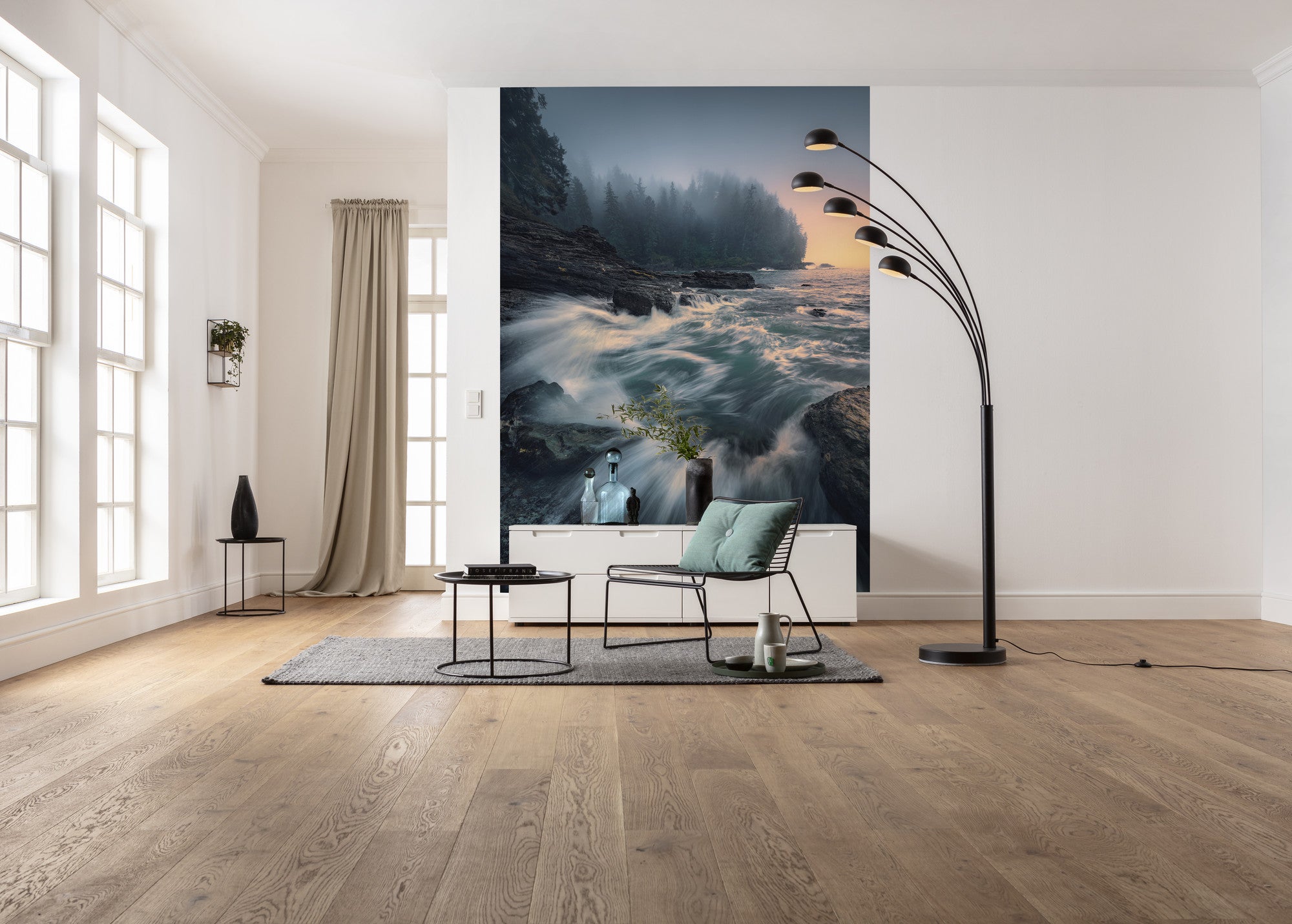 Fototapeta morze szaro-niebieskim - 200 x 280 cm - SANDERS &amp; SANDERS