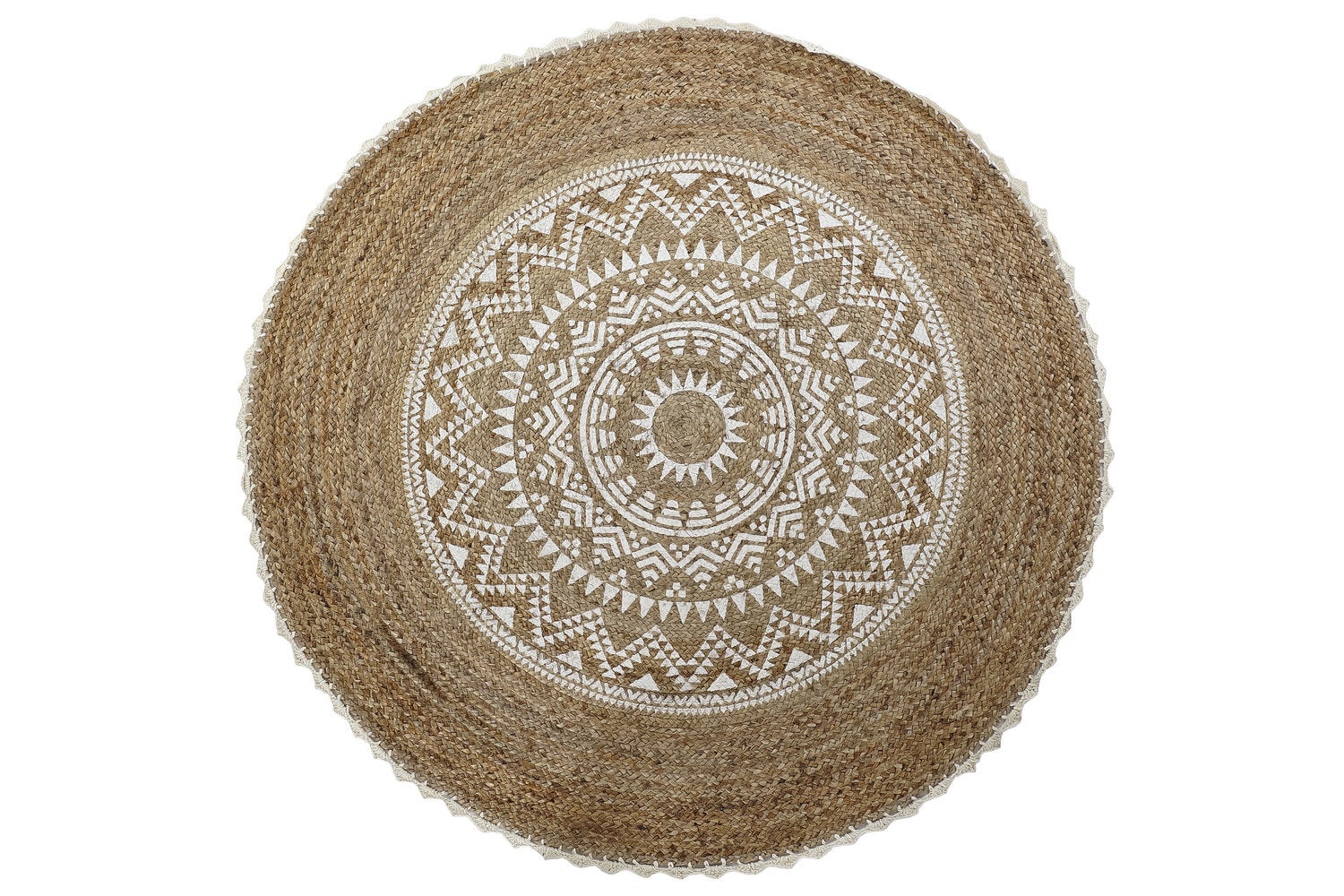 Alfombra yute 200x200x0,75 2000 gsm mandala