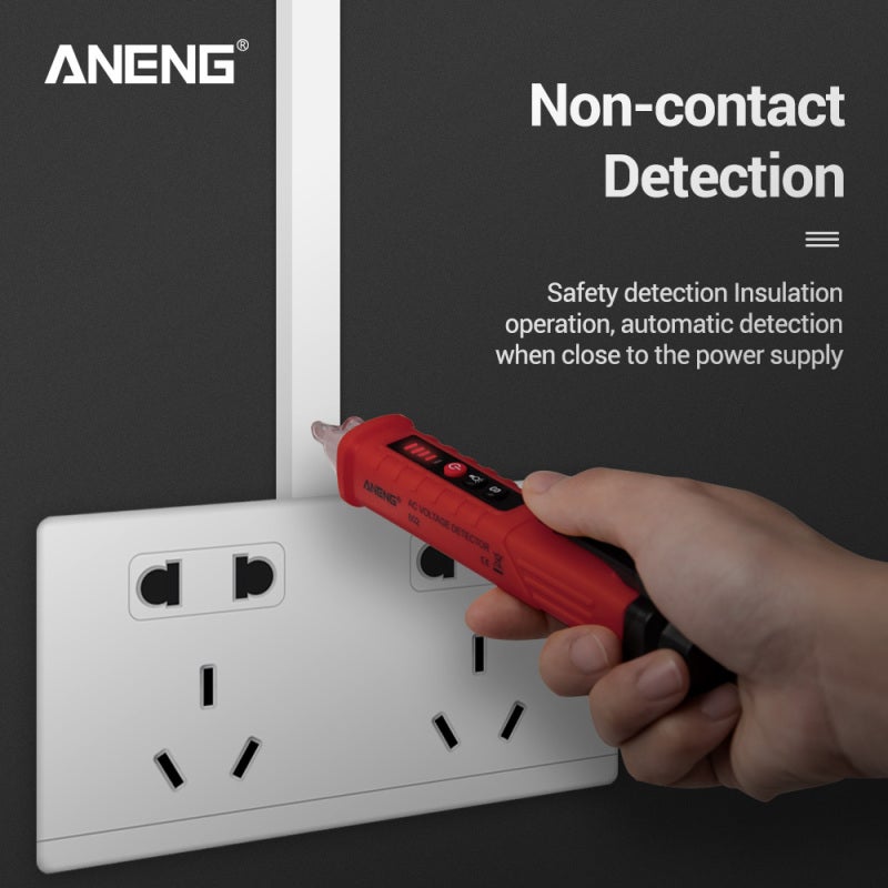 Testeur de tension CA sans contact VD802, 12 V-1&nbsp;000 V, style stylo, indicateur électrique, prise LED, capteur de tension, avec - 4