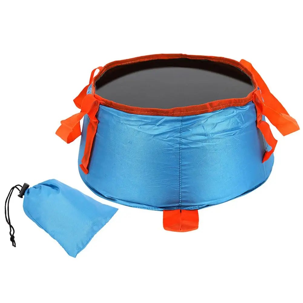 Douche Seau Pliant 2 Pièces Seau À Eau Pliable Bassin d'eau Pliable