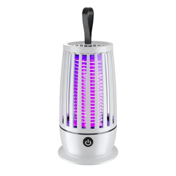 Lampa przeciw komarom z akumulatorem USB, bezprzewodowa pułapka na komary UVA, czarna