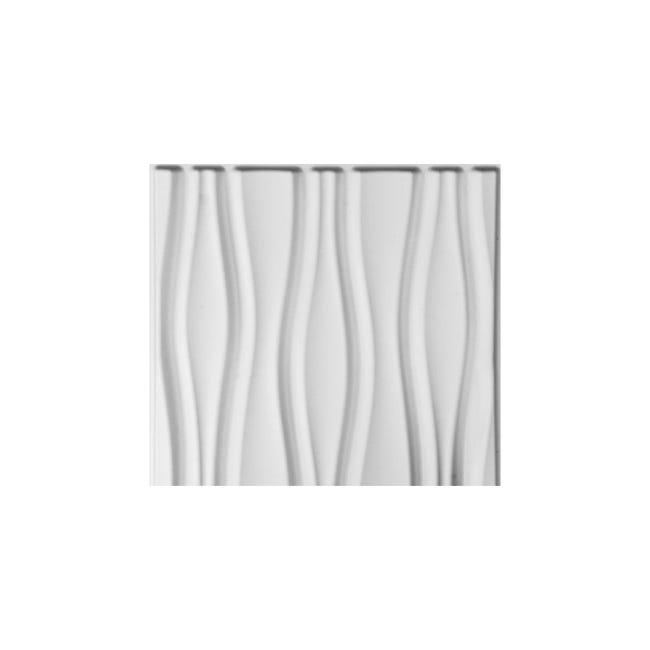 Panneau mural PVC 3D Artnuvo blanc 47 x 61,7 cm Panneau mural PVC 3D Artnuvo blanc 47 x 61,7 cm