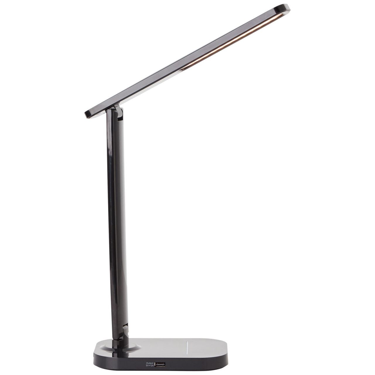 Brilliant LED Chaumont lampa stołowa 28cm czarny aluminiowy przewód włącznik/wyłącznik zintegrowana dioda LED 7,5 W (strumień świetlny: 850lm, barwa ś