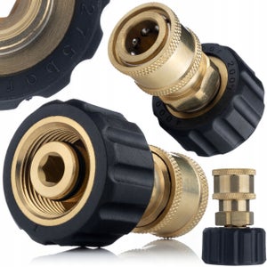 Raccordo Di Conversione Femmina M22 In Rame E ABS Per Idropulitrici Karcher K2-K7 – 3000 PSI - 2