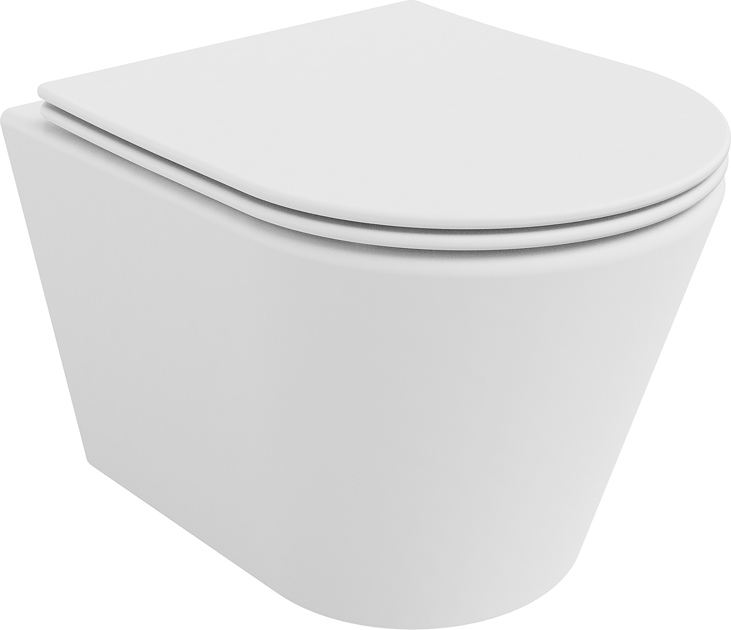 Mexen Rico miska wc Rimless z deską wolnoopadającą slim, duroplast, biała mat - 30724001