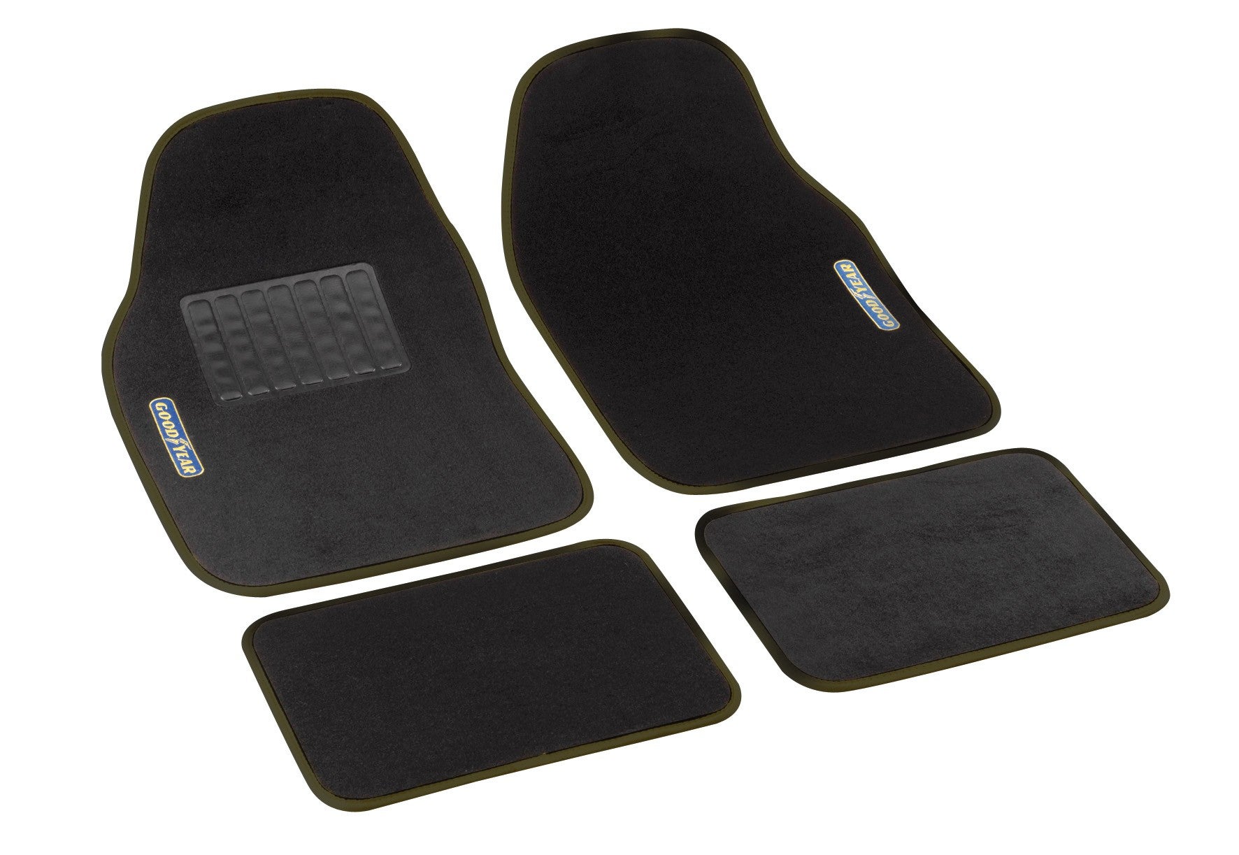 Rebeca Shop® Tappetini Auto Compatibili per Meriva in moquette nero | Tappeti adattabili | Logo Ricamato Battitacco rinforzato