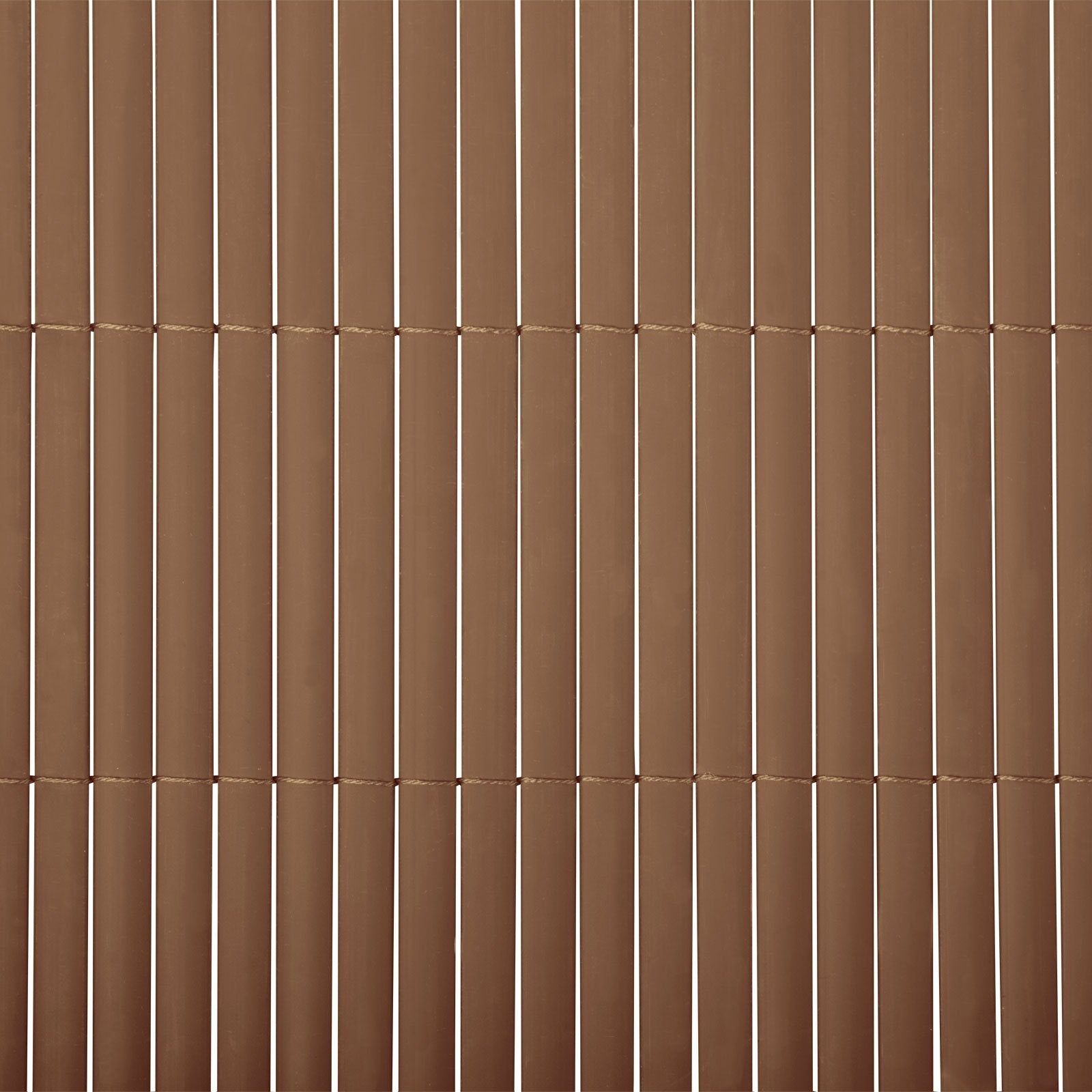 Canniccio in PVC Frangivista per Giardino, Balcone, Terrazza e Piscina, Recinzione PVC Resistente ai Raggi UV e Intemperie 100 x 300 cm - Marrone - 2