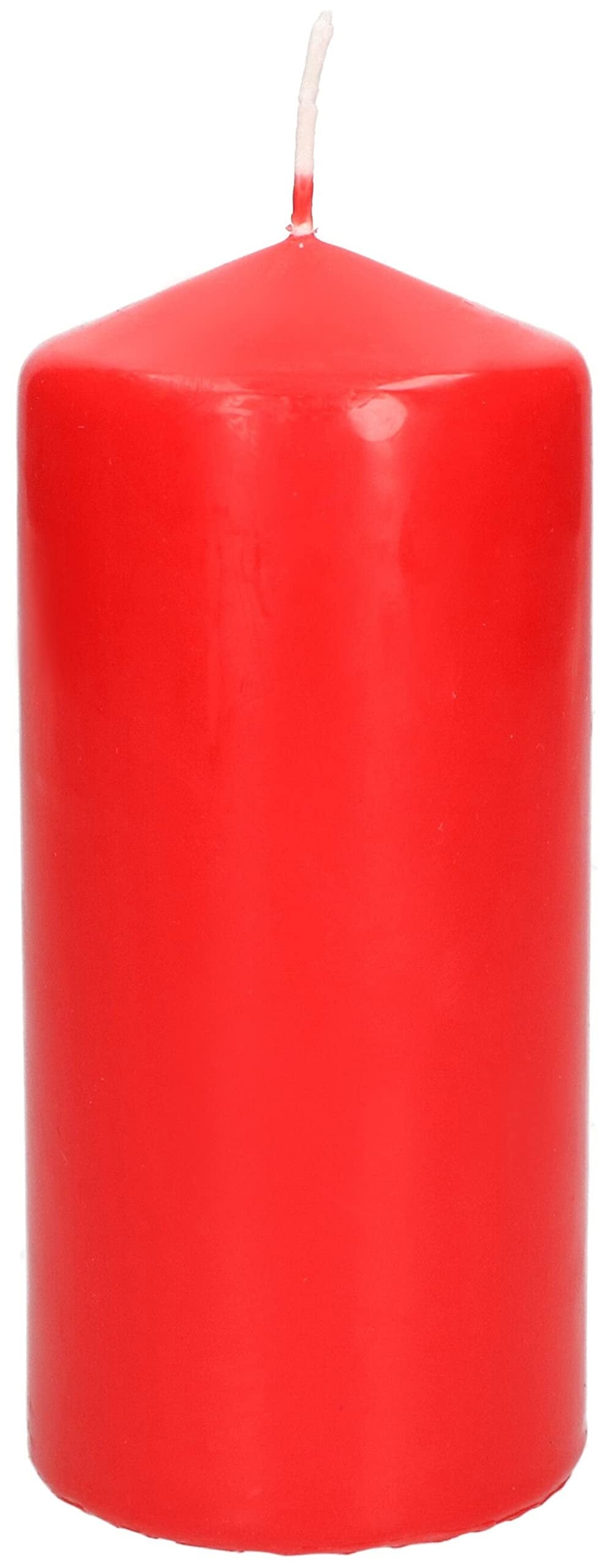 Świece cylindryczne 150 mm - Świece kolumnowe ⌀ 70 mm - Czerwone - KOTARBAU