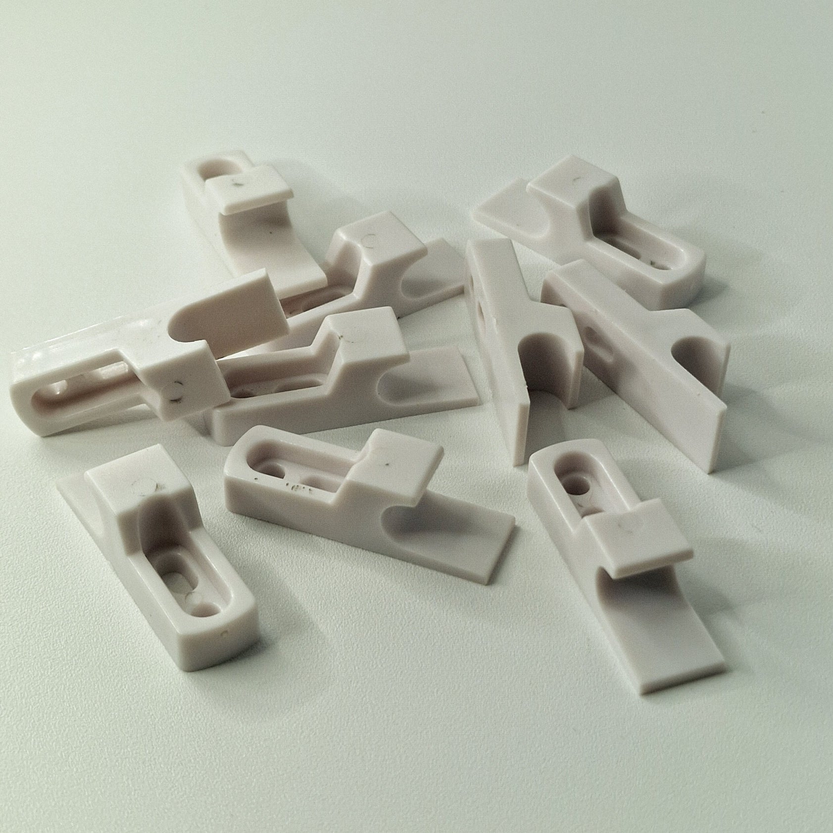 10 Clip A Gancio Per Botole Push Pull - Supporti In Plastica Per Ispezione Cartongesso