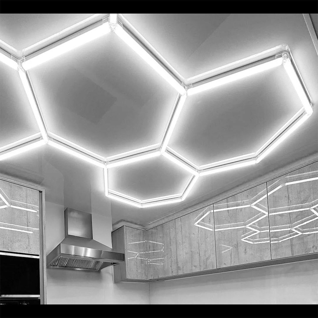 Lampa sufitowa LED HEXAGON 168W neutralna 15840lm aluminium biała wym:4x229x158cm IP20 IdeaLED - 2