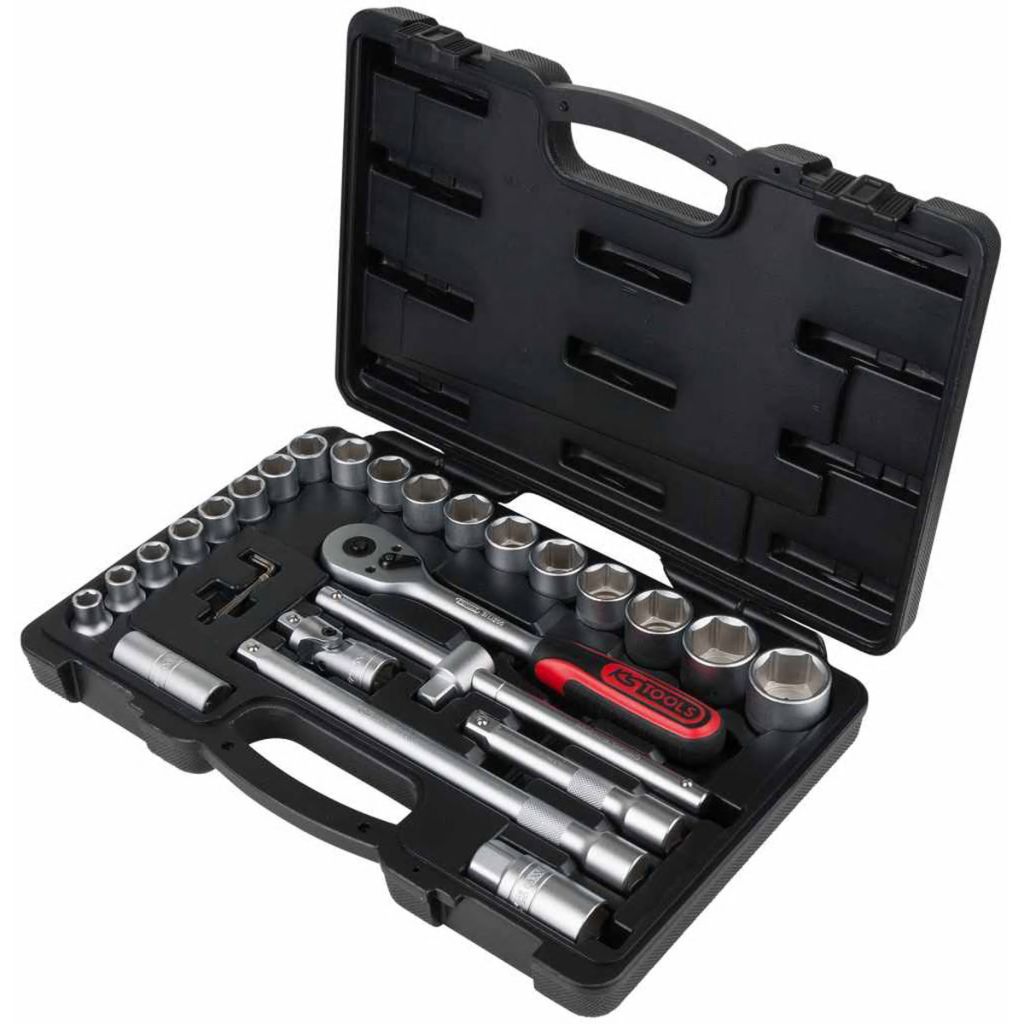 KS TOOLS Zestaw kluczy nasadowych 1/2" 28-częściowy - 917.0728