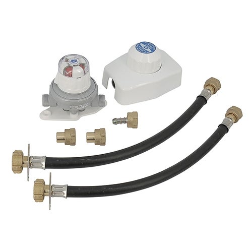 ROUSSEAU - Kit butane sécurité classe 1 - Détendeur + inverseur automatique - 2 bouteilles - 28 mbar