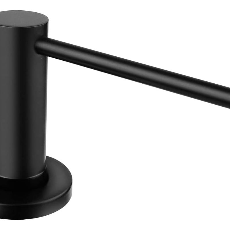 Wbudowany dozownik mydła do zlewu, idealny do kuchni i łazienki. Pompka ze stali nierdzewnej, butelka 500 ml, z możliwością ponownego napełnienia.