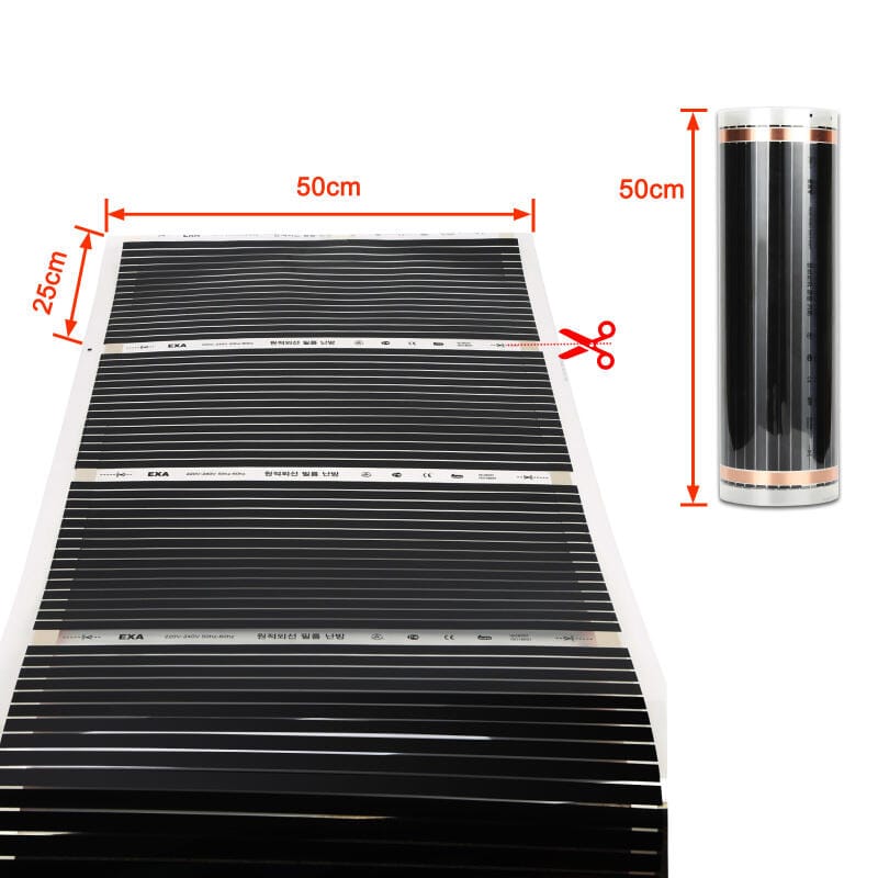VineHeat Système de chauffage par le sol radiant de 0,9 m² | Fil chauffant au VineHeat Système de chauffage par le sol radiant de 0,9 m² | Fil chauffant au