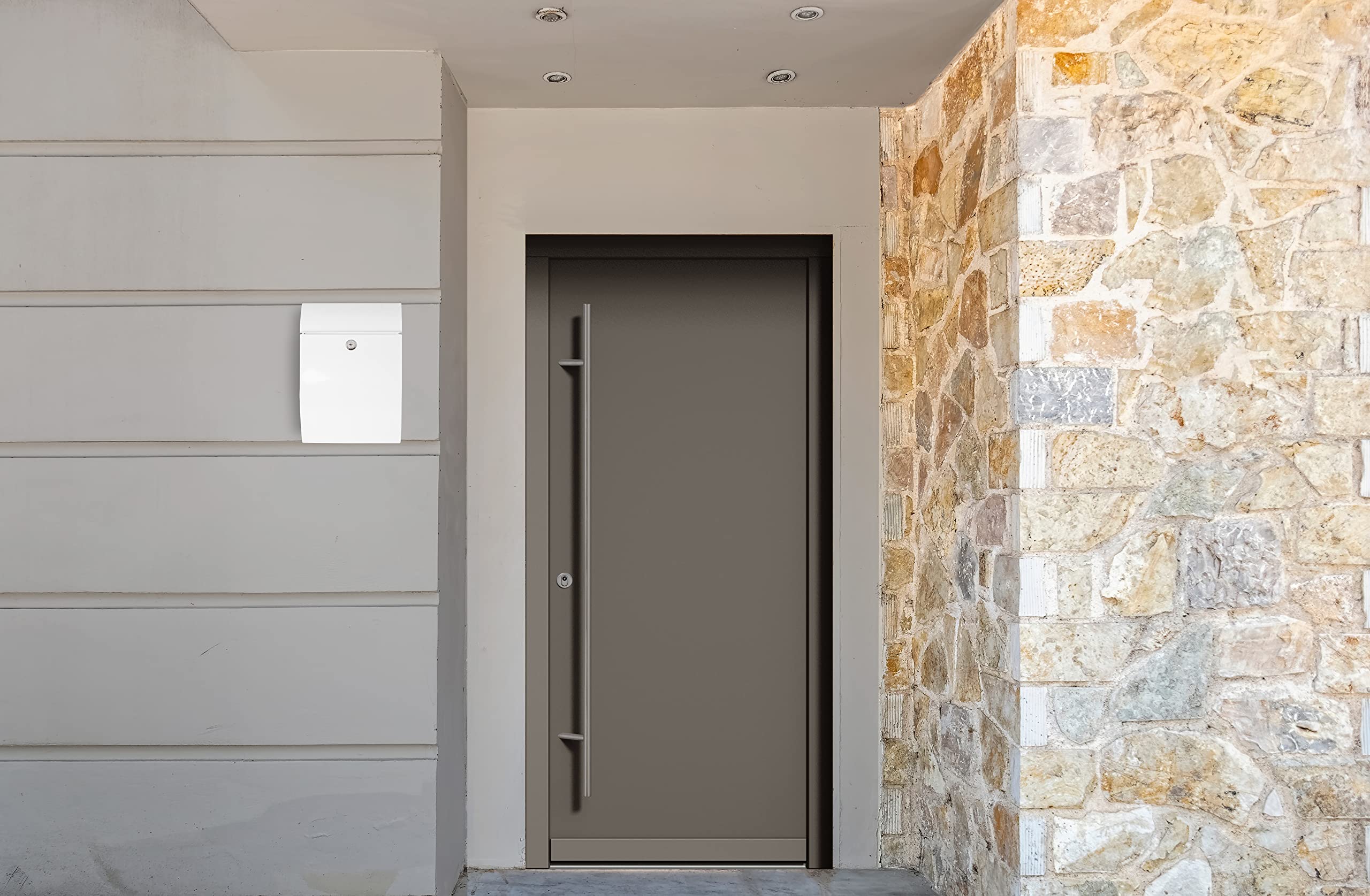 Cassetta Postale Esterna ARREGUI Galan - Acciaio, Formato A5 | Da Parete, Bianco, Facile Montaggio - Foto 8