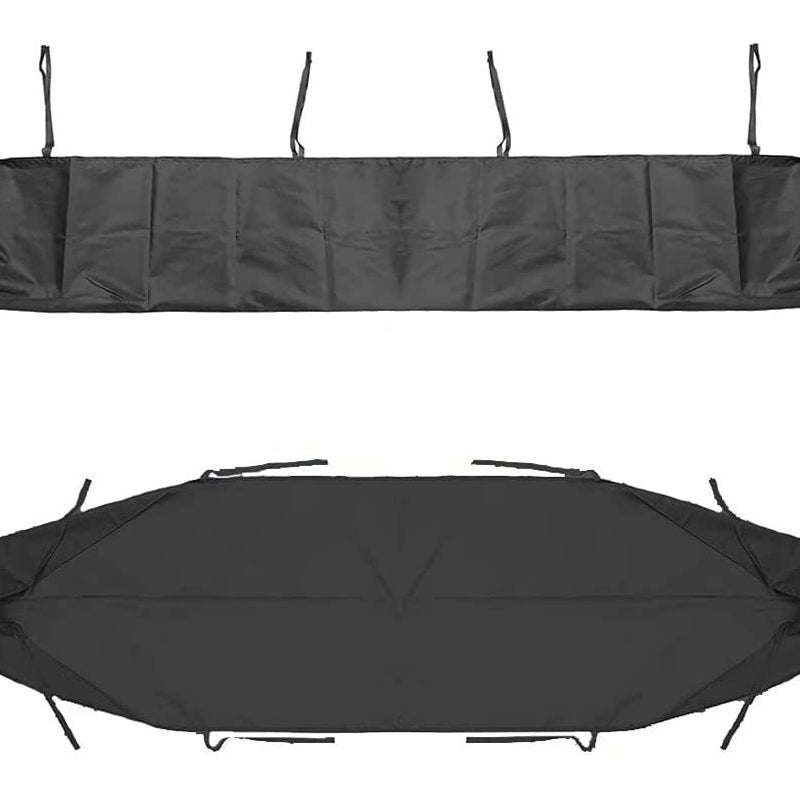czarna torba ochronna (250 cm) do markizy zewnętrznej, pokrowiec przeciwkurzowy do 4-metrowej markizy tarasowej, pokrowiec do przechowywania markizy