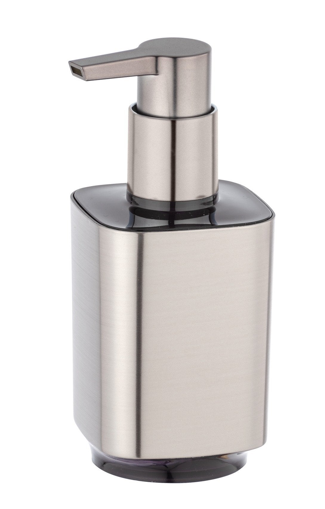 Distributeur de savon carré design Auron - Argent chromé - 3
