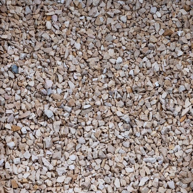 Gravier Calcaire Beige / Jaune 8-11 mm - Lot de 45 sacs de 20 kg (18 m²) - RO'MA NATURE