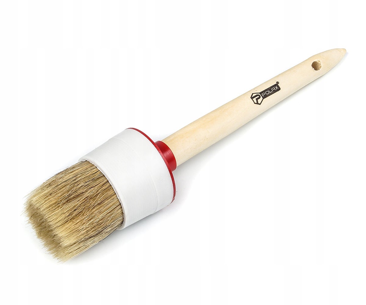 Pędzel okrągły STANDART mieszane włosie drewniana rączka 14/50 mm Polax