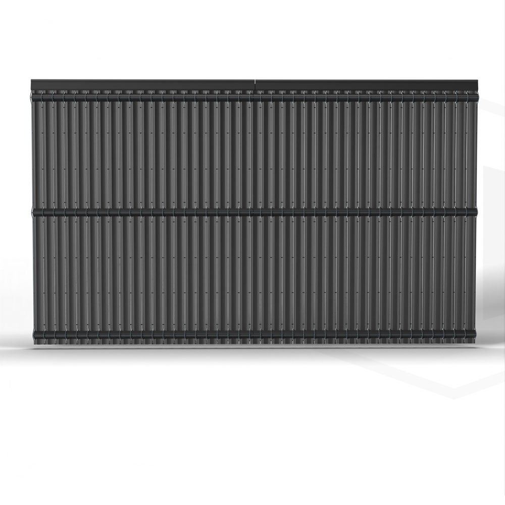 Kit occultant PVC pour panneaux rigide Haut 173 x Larg 250 cm Noir 9005 - 4