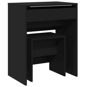 Coiffeuse avec miroir Chêne fumé 86,5x35x136 cm - Coiffeuse - Meuble De