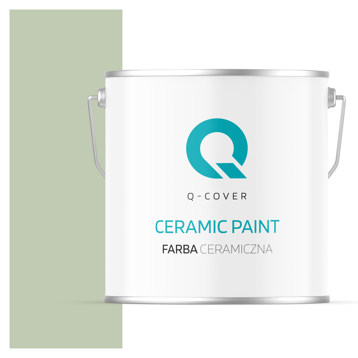 Farba Ceramiczna Do Ścian i Sufitów Q-Cover Oliwkowy H2055 Głęboki Mat 5L