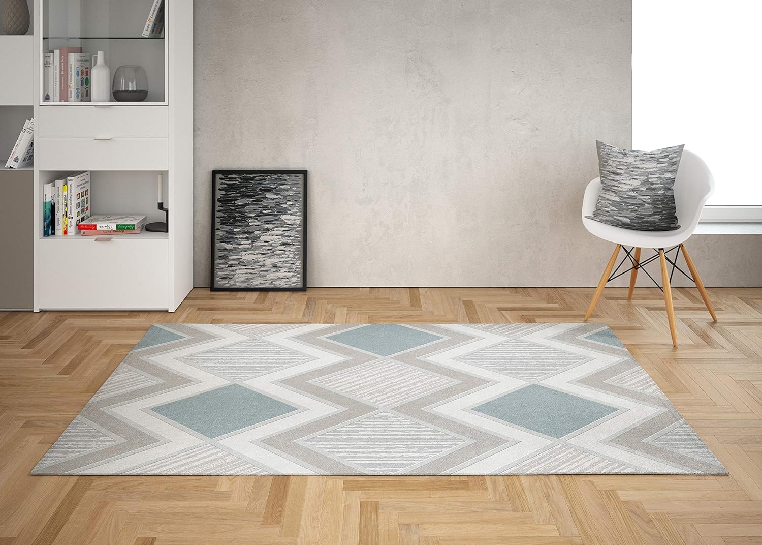 Oedim alfombra mosaico para habitaciones pvc 95 x 133 cm. moqueta pvc suelo vinílico.