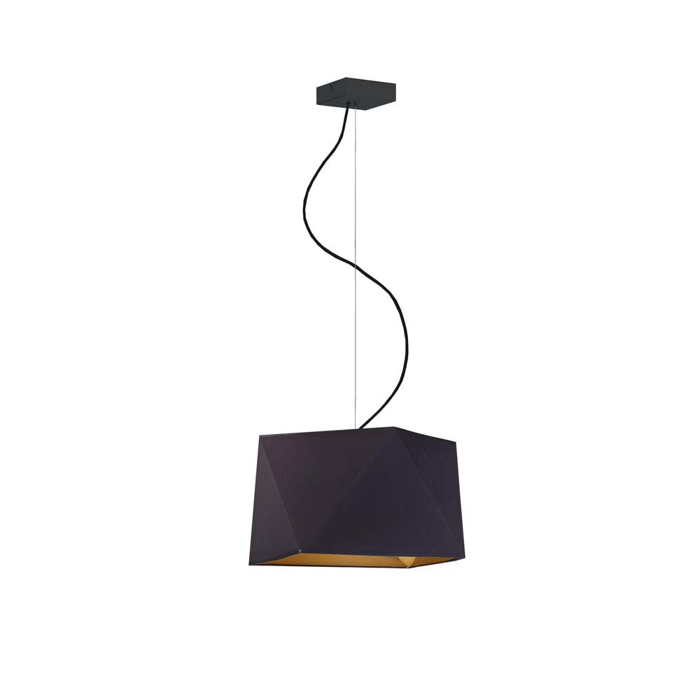 Lampa wisząca zwis żyrandol sufitowa z abażurem diament BURNE Z2