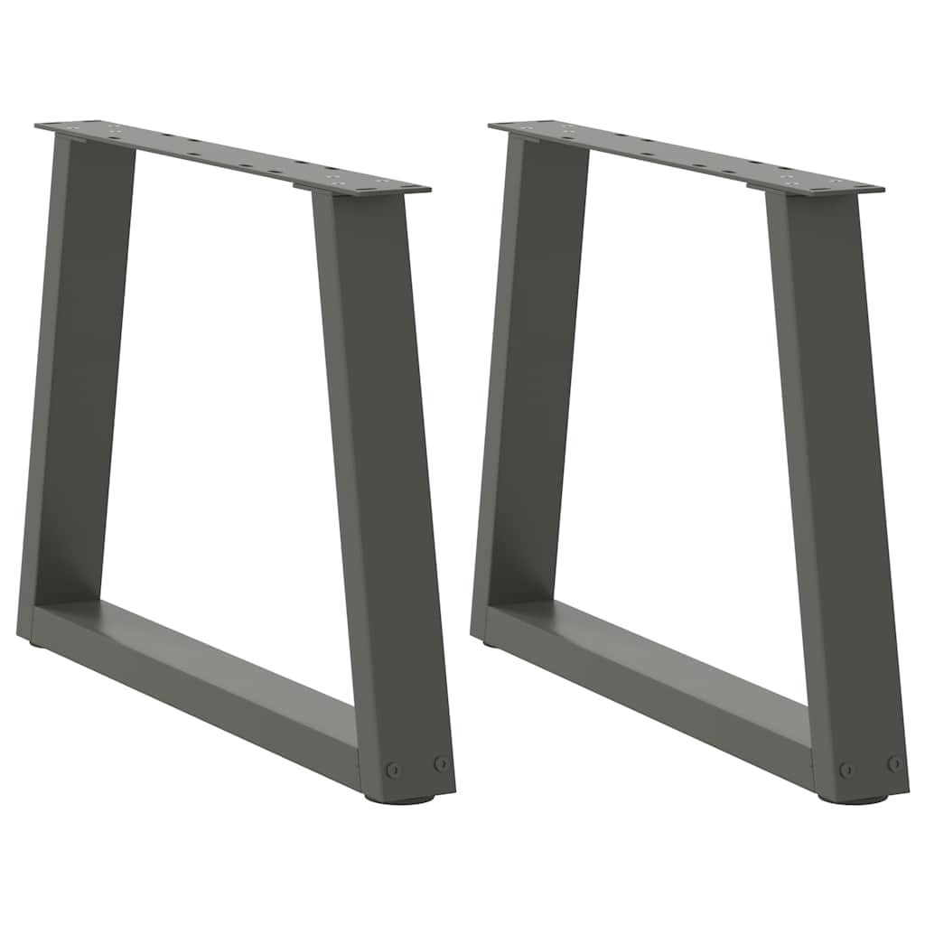 Nogi do stolika kawowego w kształcie litery V 2 szt. Antracyt 50x(42-43,3) cm Stal vidaXL