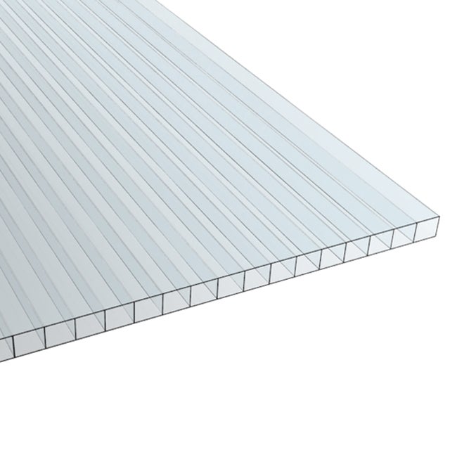 5 PLAQUES POLYCARBONATE ALVEOLAIRE EP.10MM - OPALE - 4,00M X 1,05M