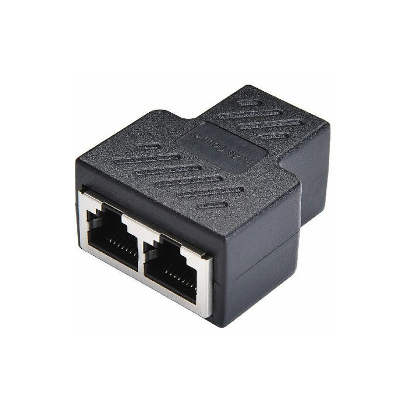 Adaptateur Rj45 1 à 2 ports femelle à femelle Connecteurs réseau d'extension Internet Prise en charge du câble Ethernet Cat5 Cat5e Cat6 Cat6e Cat7 - 4